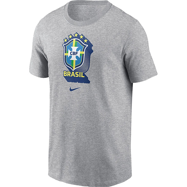 Nike Brazil Crest T-Shirt 24/25 (Dark Heather)