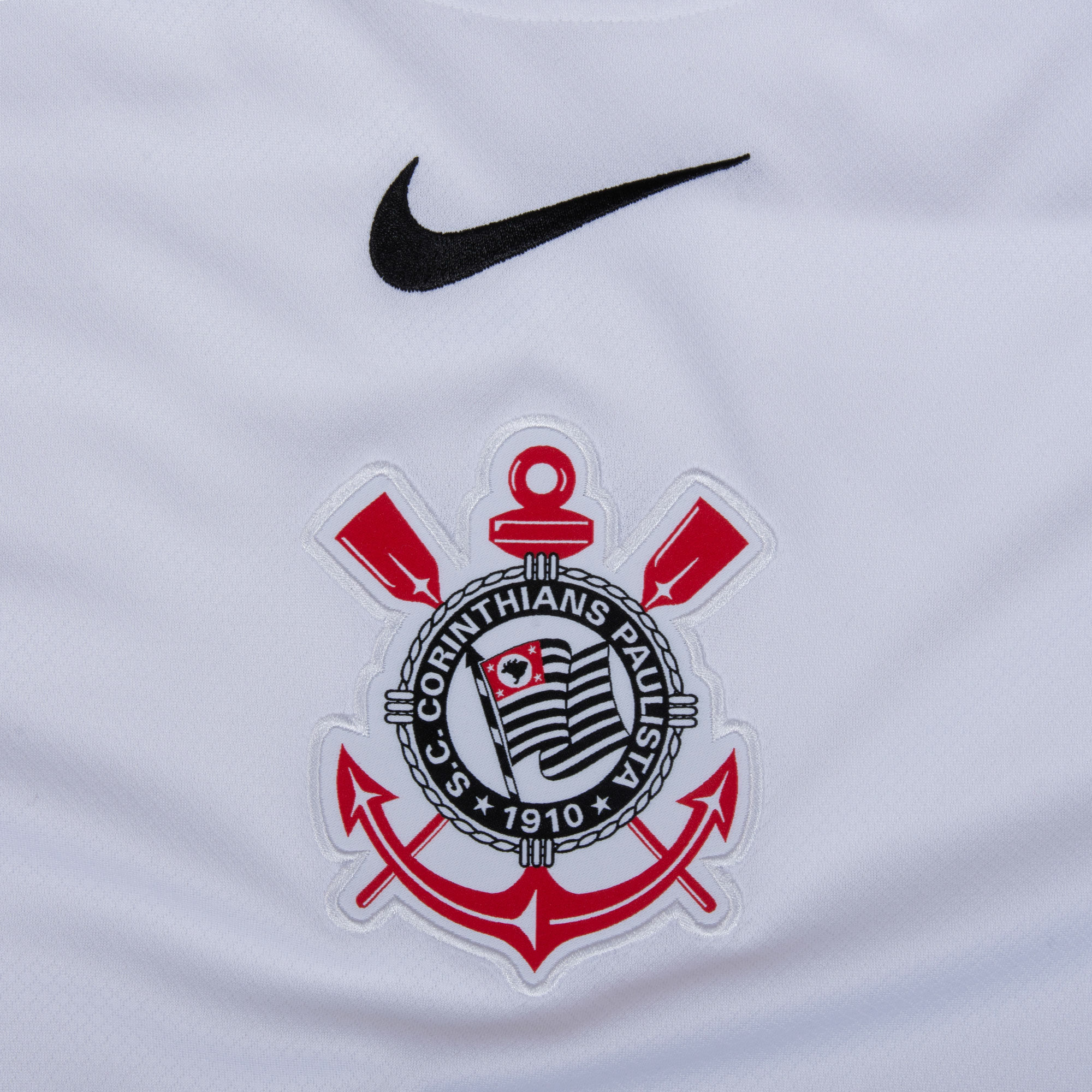 Nike Corinthians Home Jersey 25/26 (White/Black) - SOCCERWEARHOUSE.COM
