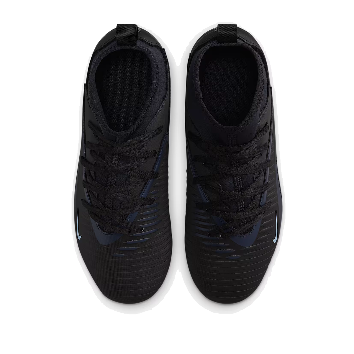 Nike Jr. Phantom 6 High Club Firm Ground/Ground Soccer Cleats (Black/Black)