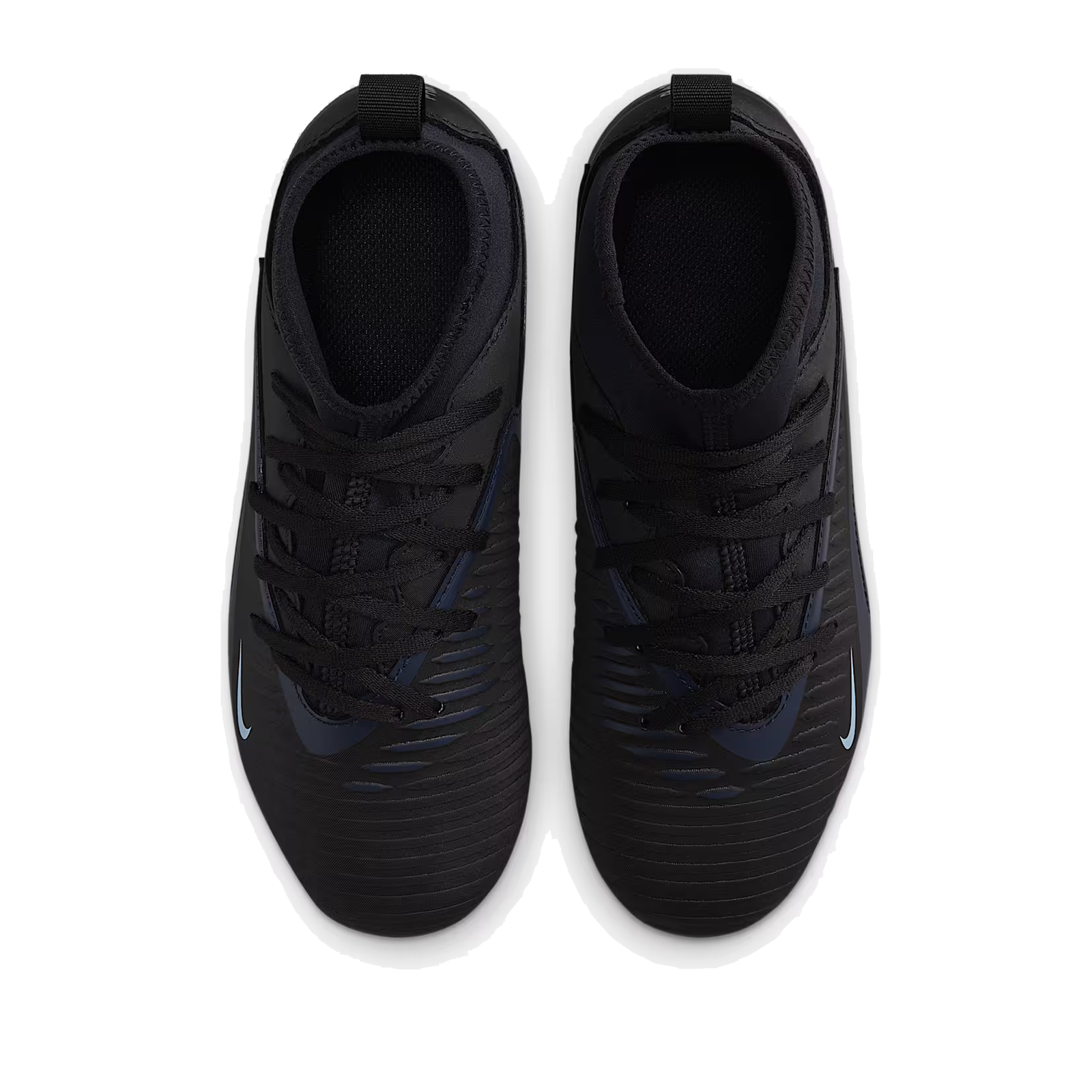 Nike Jr. Phantom 6 High Club Firm Ground/Ground Soccer Cleats (Black/Black)