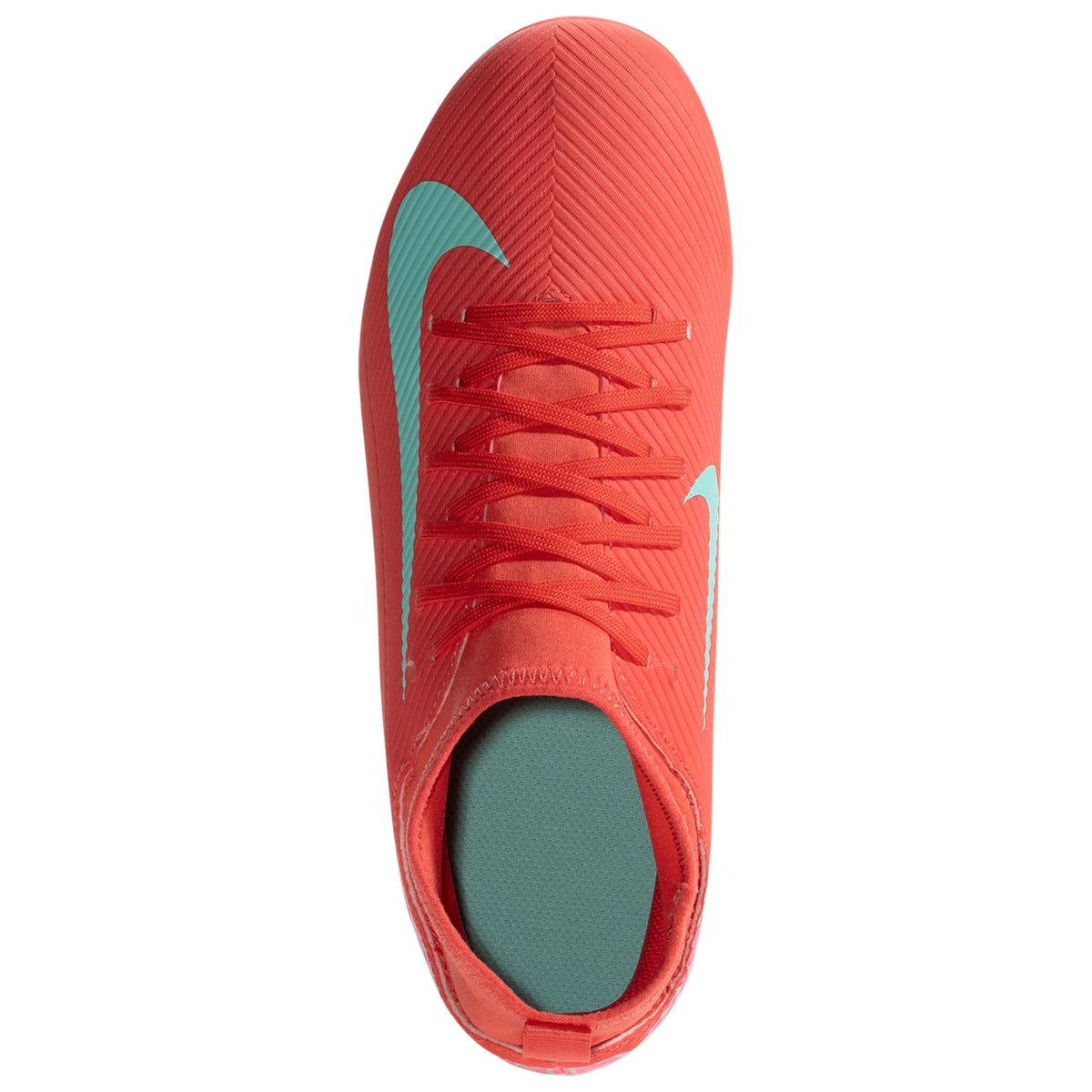 Nike Jr. Youth Superfly 10 Club FG/MG Soccer Cleats (Ember Glow/Aurora Green)