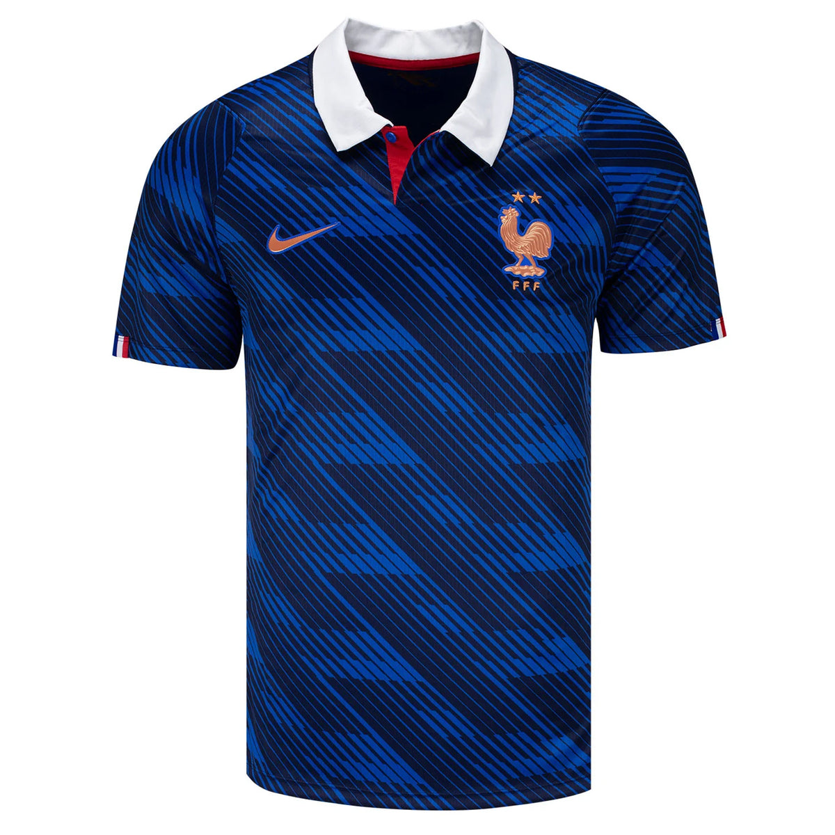 Nike Men's France Home Stadium Jersey 2026 (Game Royal/Metallic Copper)