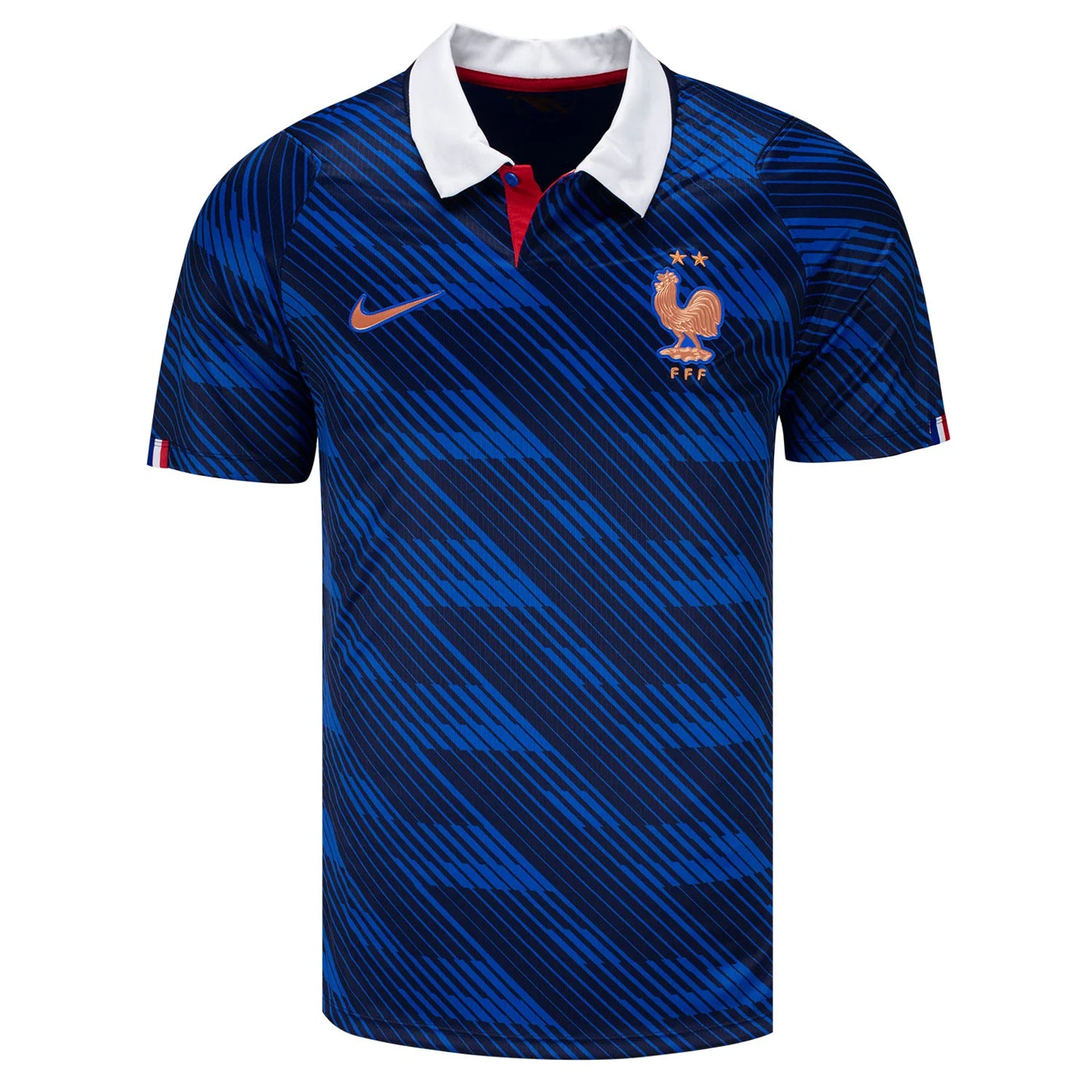 Nike Men's France Home Stadium Jersey 2026 (Game Royal/Metallic Copper)
