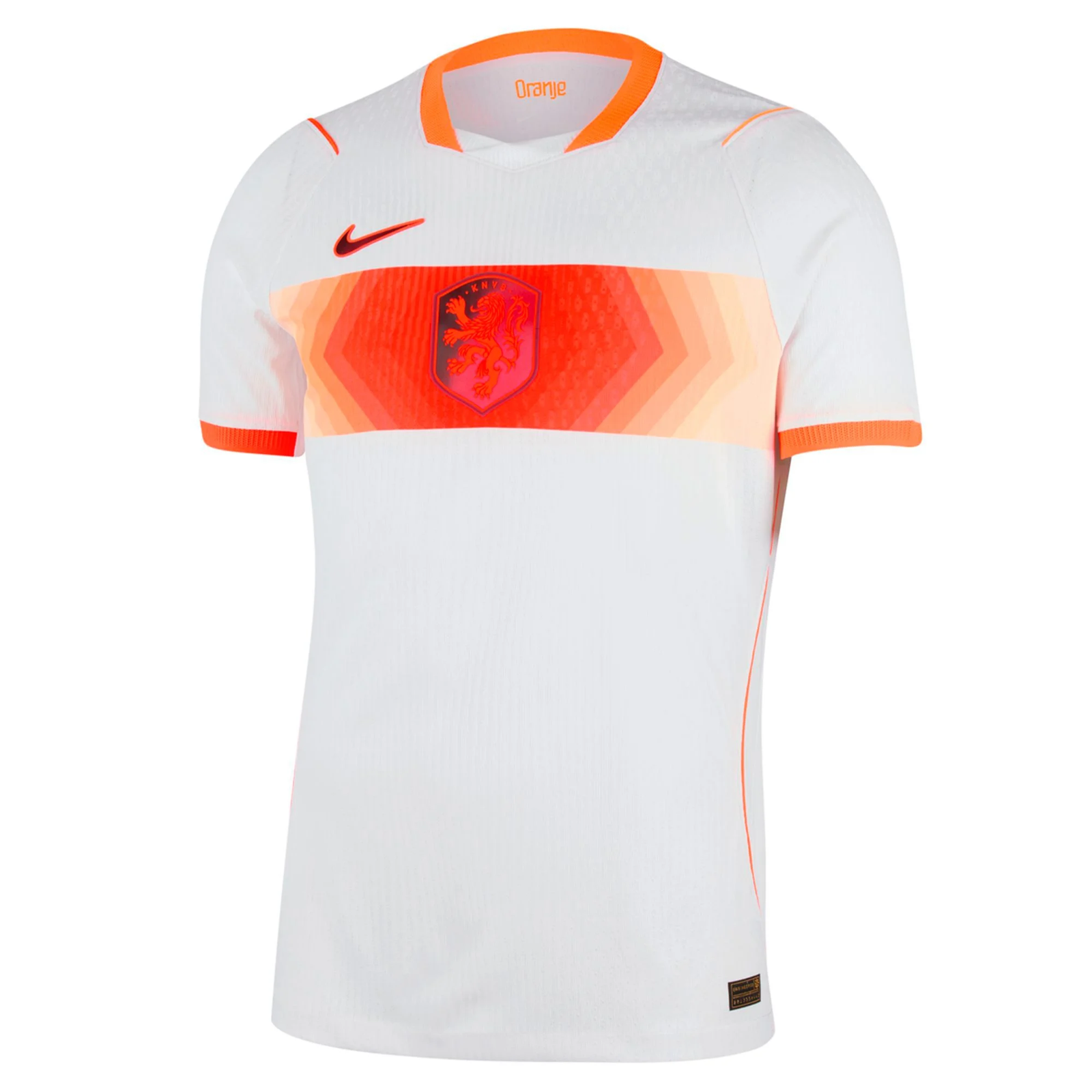 Nike Mens Netherlands Match Authentic Away Jersey 2026 (White/Hyper Crimson)