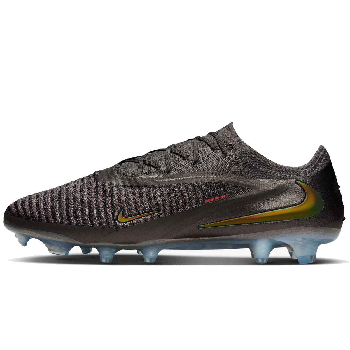 Nike Phantom 6 Low Elite LV8 FG Soccer Cleats (Medium Ash/Gold Amber)