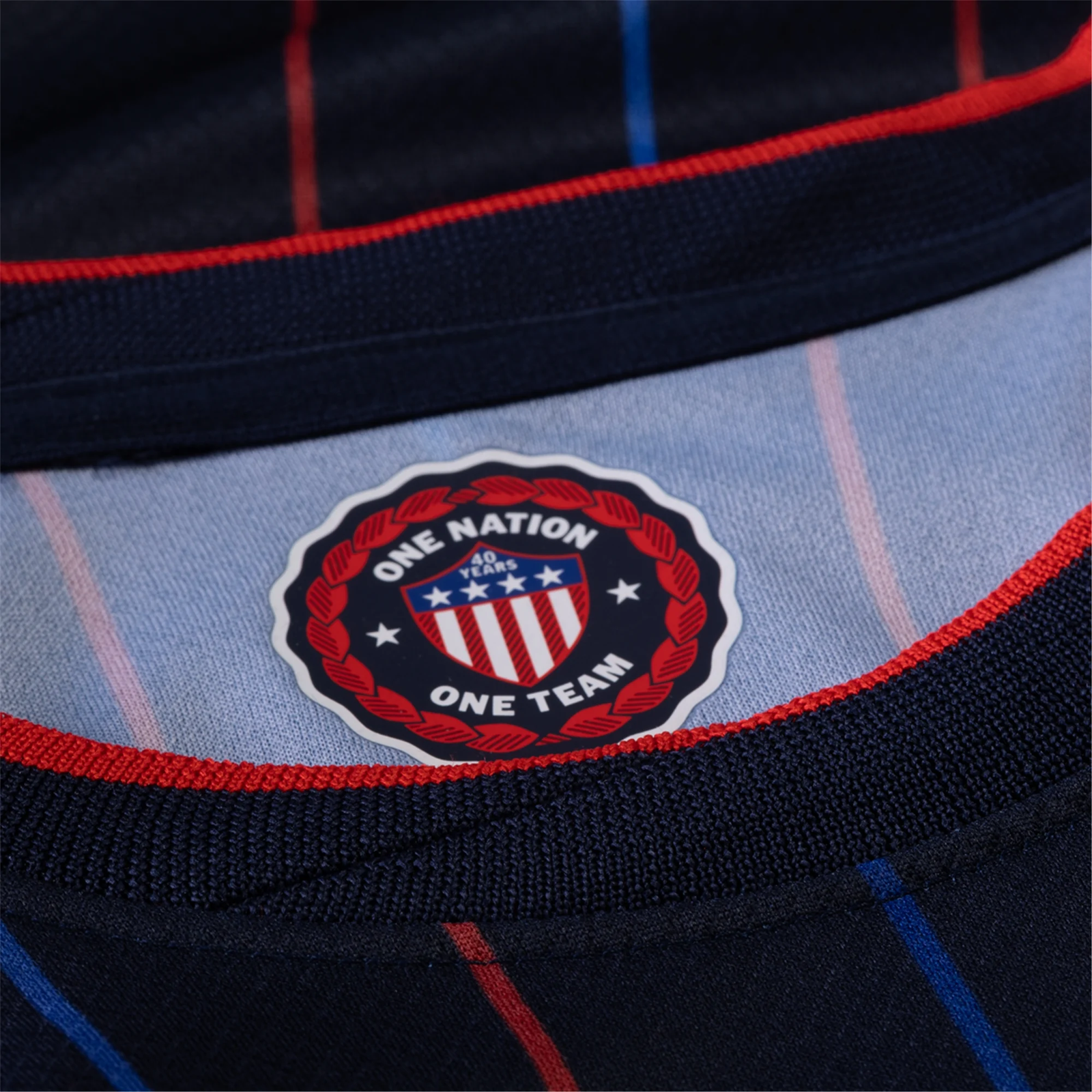 Nike Patrick Agyemang United States Away Jersey 25/26 w/ Gold Cup Patch 2025 (Obsidian/Challenge Red)
