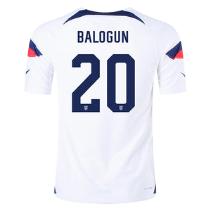 Nike United States Authentic Match Balogun Home Jersey 22/23 (White/Loyal Blue)