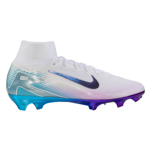 Nike Zoom Superfly 10 Elite LV8 FG Soccer Cleats (White/Multi Color)