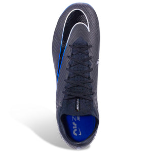 Nike Zoom Mercurial Superfly 9 Elite Firm Ground Firm Ground Soccer Cleat (Black/Chrome/Hyper Royal)