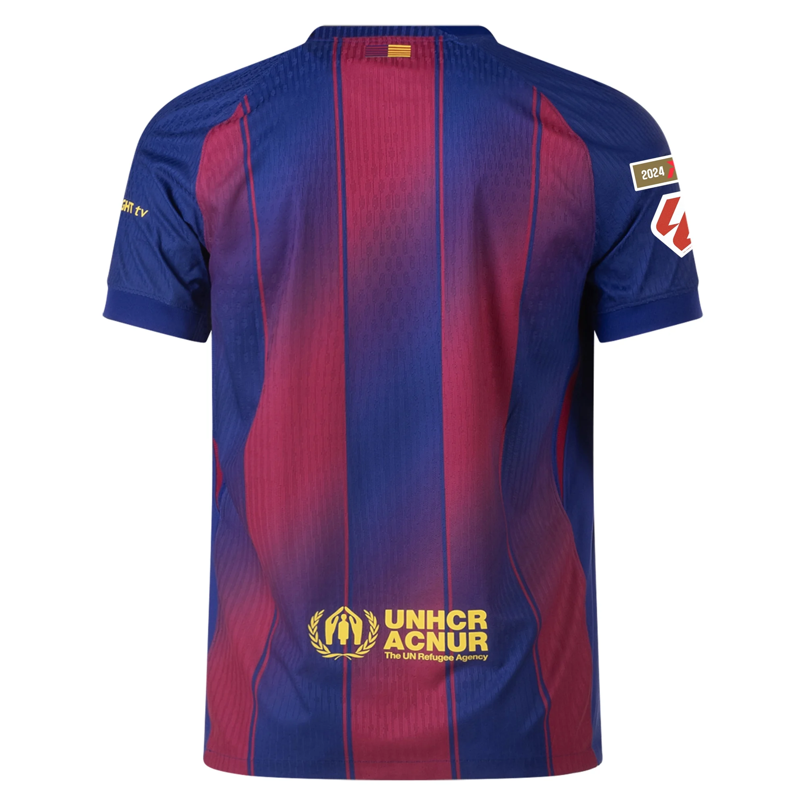 Nike Barcelona Authentic Home Jersey w/ La Liga Champion Patches 25/26 (Deep Royal Blue/Midwest Gold)