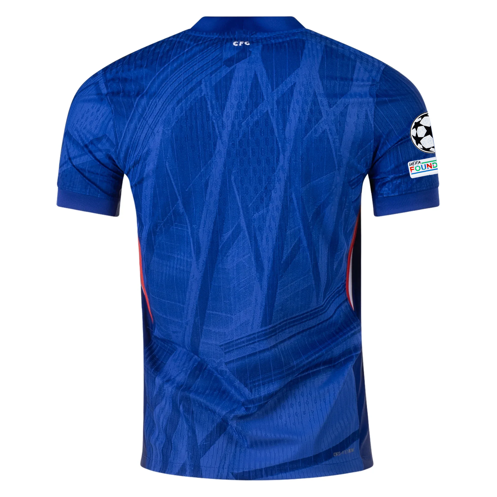 Nike Chelsea Authentic Home Jersey 25/26 w/ Champions League Patches 496 (Rush Blue/White/Speed Red)