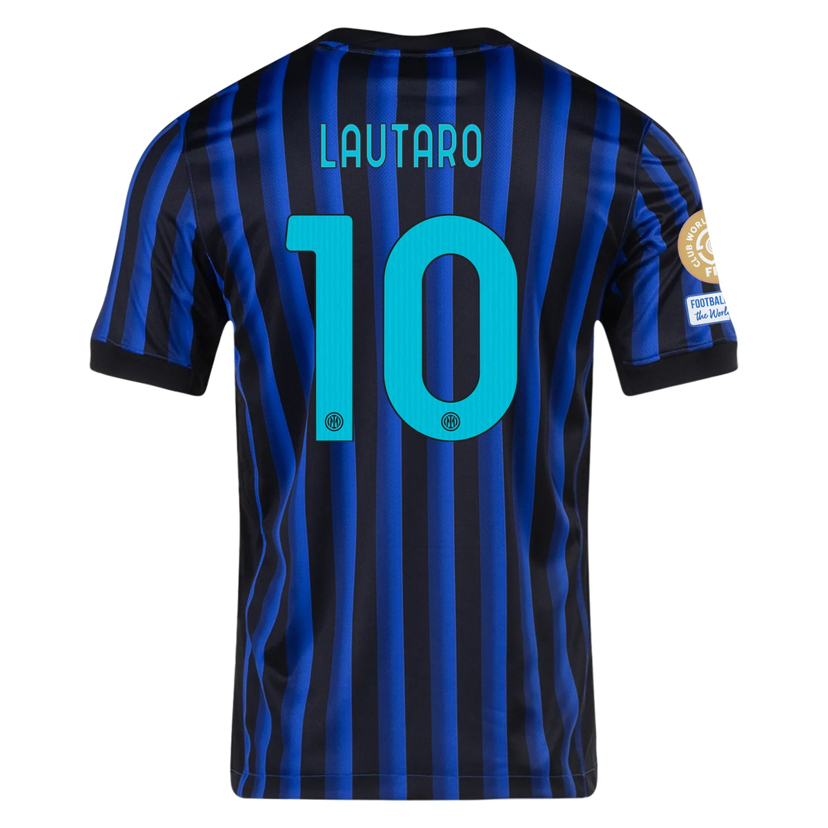 Nike Inter Milan Lautaro Martinez Home Jersey w/ Club World Cup Patch 25/26 (Lyon Blue/Black/Chlorine Blue)