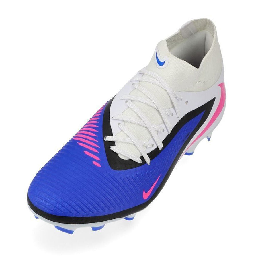 Nike Phantom 6 High Academy FG/MG Soccer Cleats (Racer Blue/Pink Blast/White)