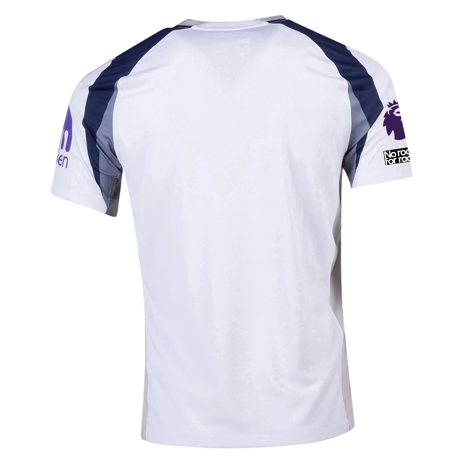 Nike Tottenham Hotspurs Home Jersey w/ EPL + No Room For Racism Patch 25/26 (White/Iron/Binary Blue)