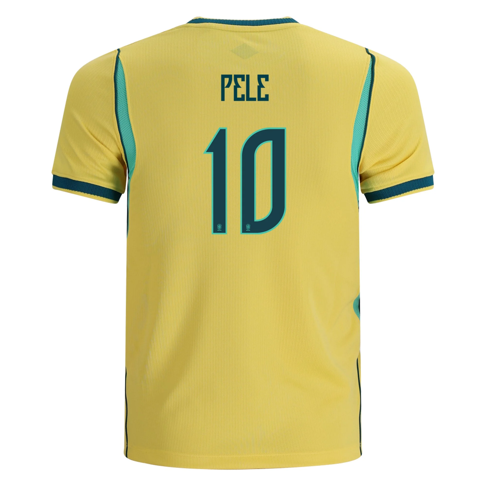 Nike Youth Brazil Pele Home Stadium Jersey 2026 (Yellow Canary/Teal)