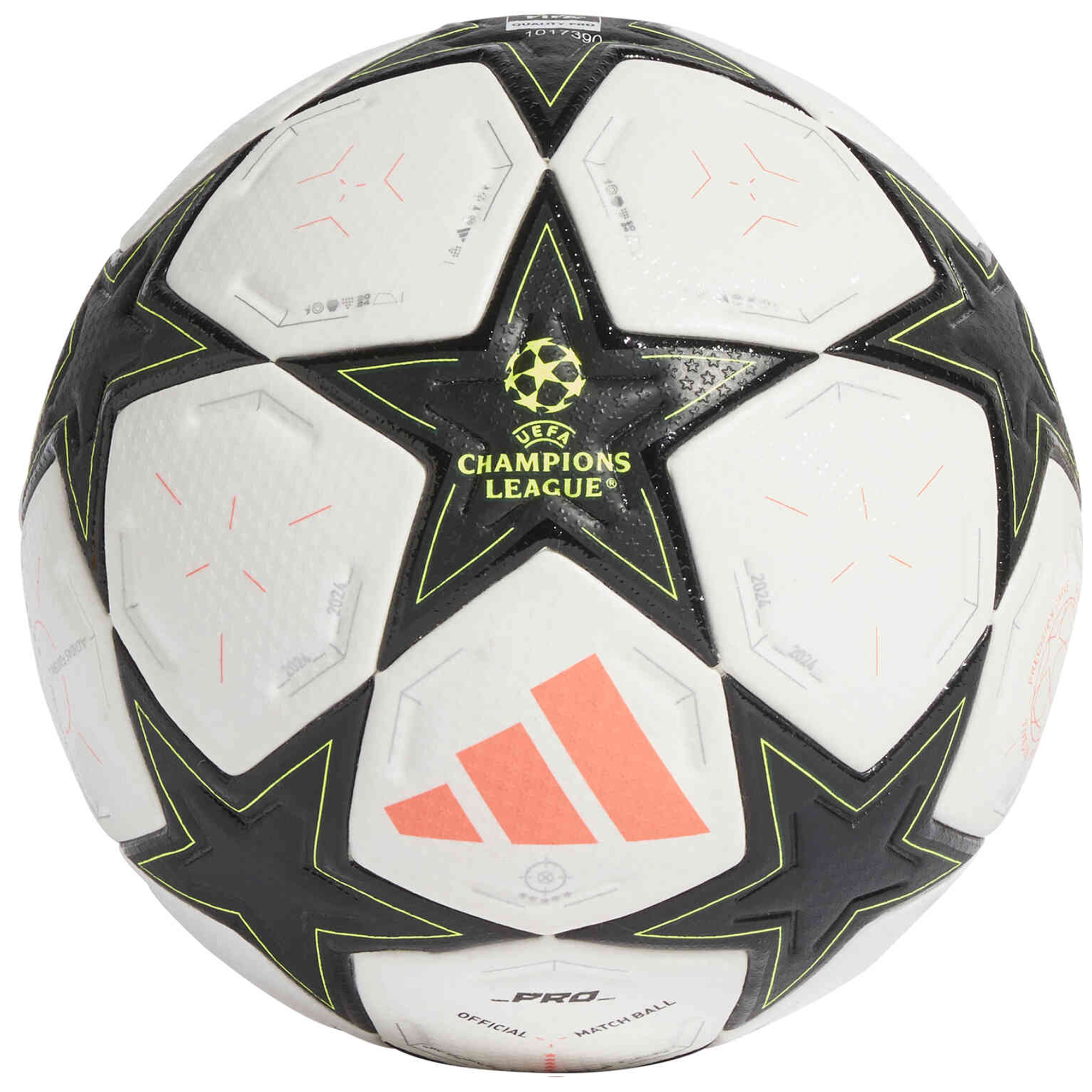 adidas UEFA Champions League Official Match Ball 24 25 White Black Soccer Wearhouse