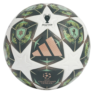 adidas UEFA Champions League Knockout Stages Pro Official Match Ball 24/25 (White/Green/Slime)