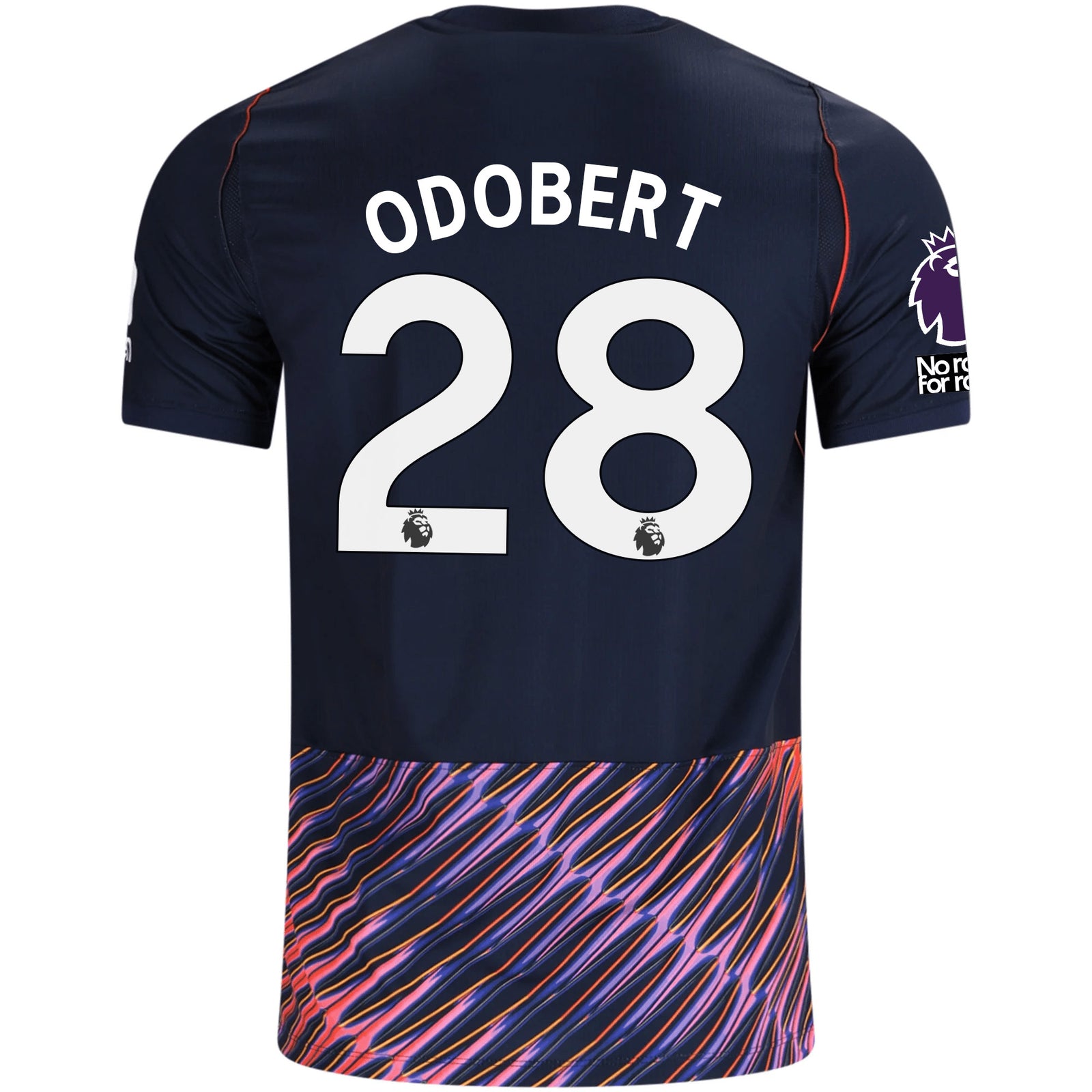 Nike Mens Tottenham Hotspur Wilson Odobert Away Jersey w/ EPL + No Room For Racism Patches 26/27 (Obsidan/White)