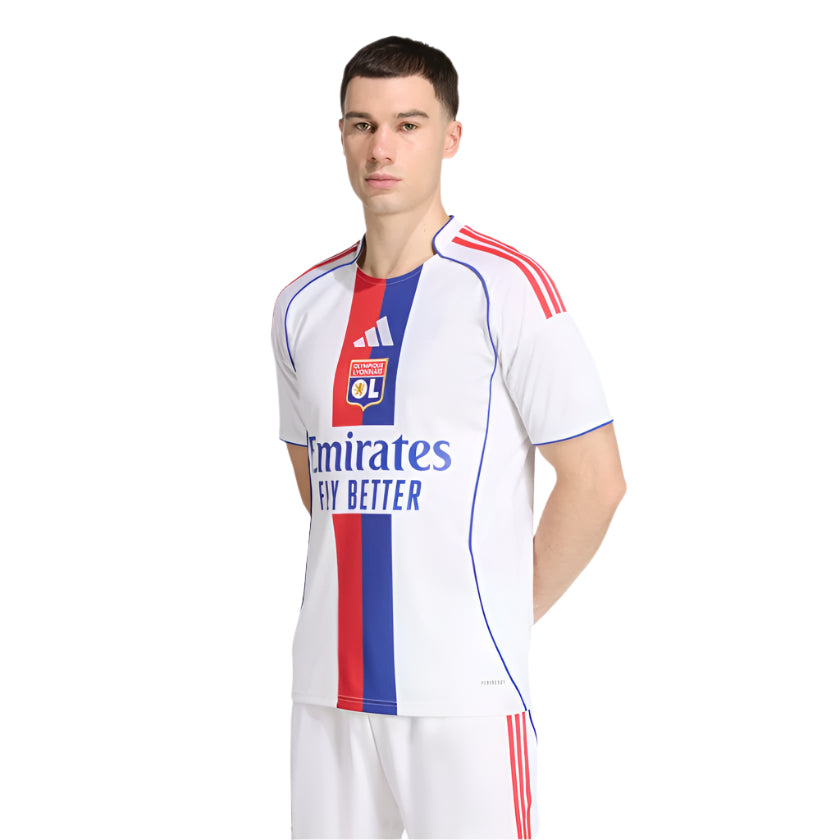 adidas Men's Olympique Lyonnais Home Jersey 25/26 (White)