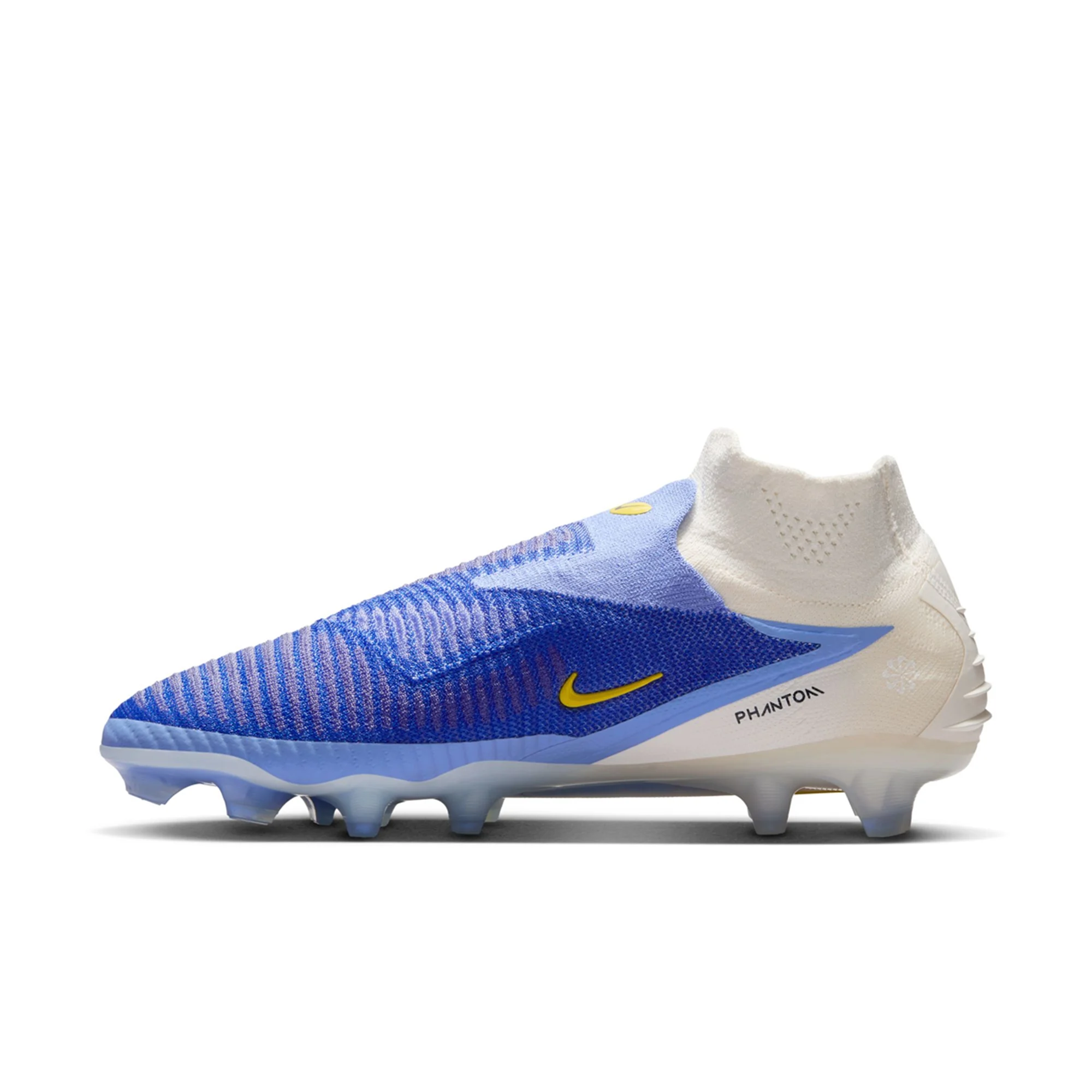 Nike Phantom 6 High Elite LV8 FG Soccer Cleats (Racer Blue/Obsidian)