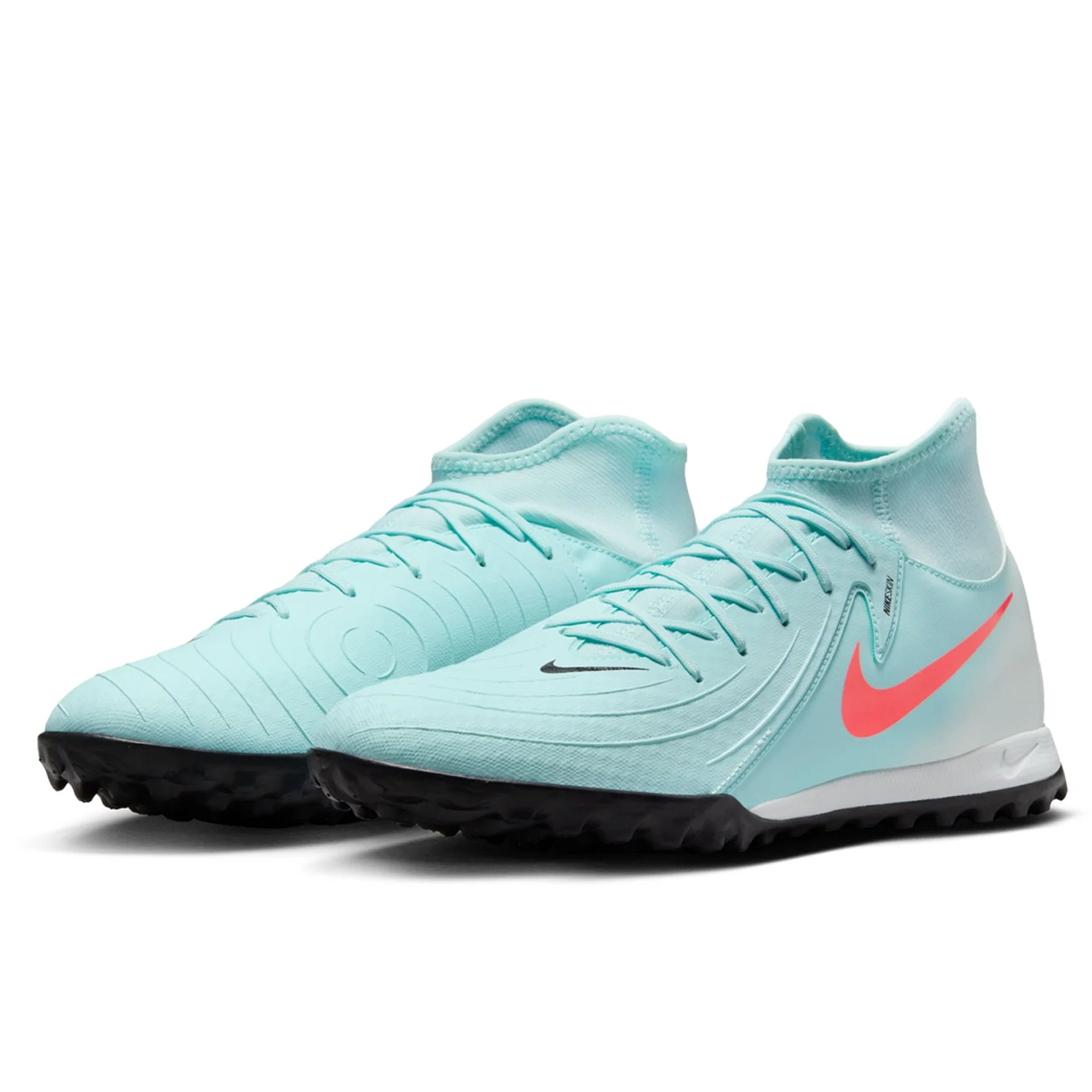 Nike Phantom Luna II Academy Turf Soccer Shoes (Mint/Atomic Red)