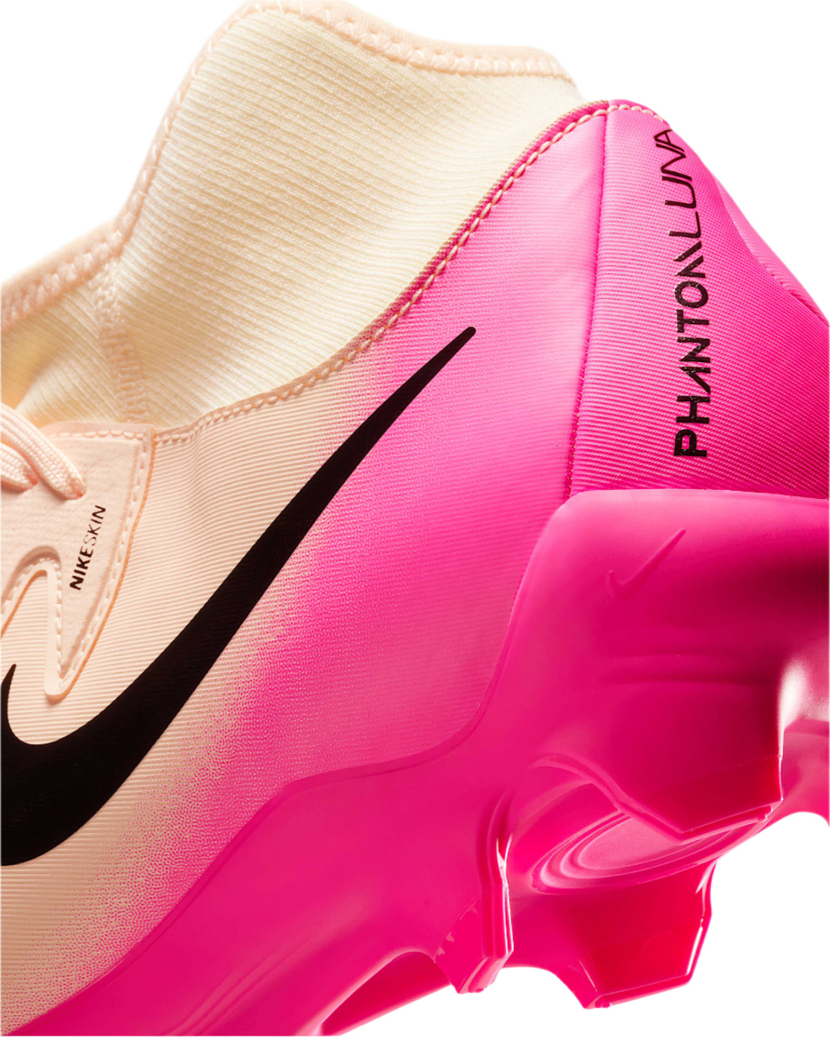 Nike Phantom Luna II Academy FG/MG Soccer Cleats (Crimson Tint/Black-Pink Blast)