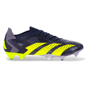 adidas Predator Accuracy.1 Low INJ Firm Ground Soccer Cleats (Core Black/Team Solar Yellow 2)