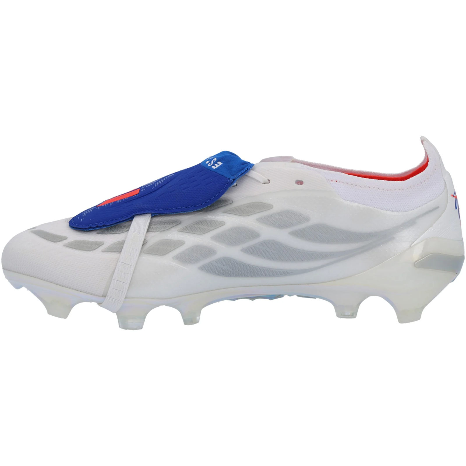 adidas Predator Elite FT Firm Ground Soccer Cleats (White/Zero Metallic/Royal Blue)