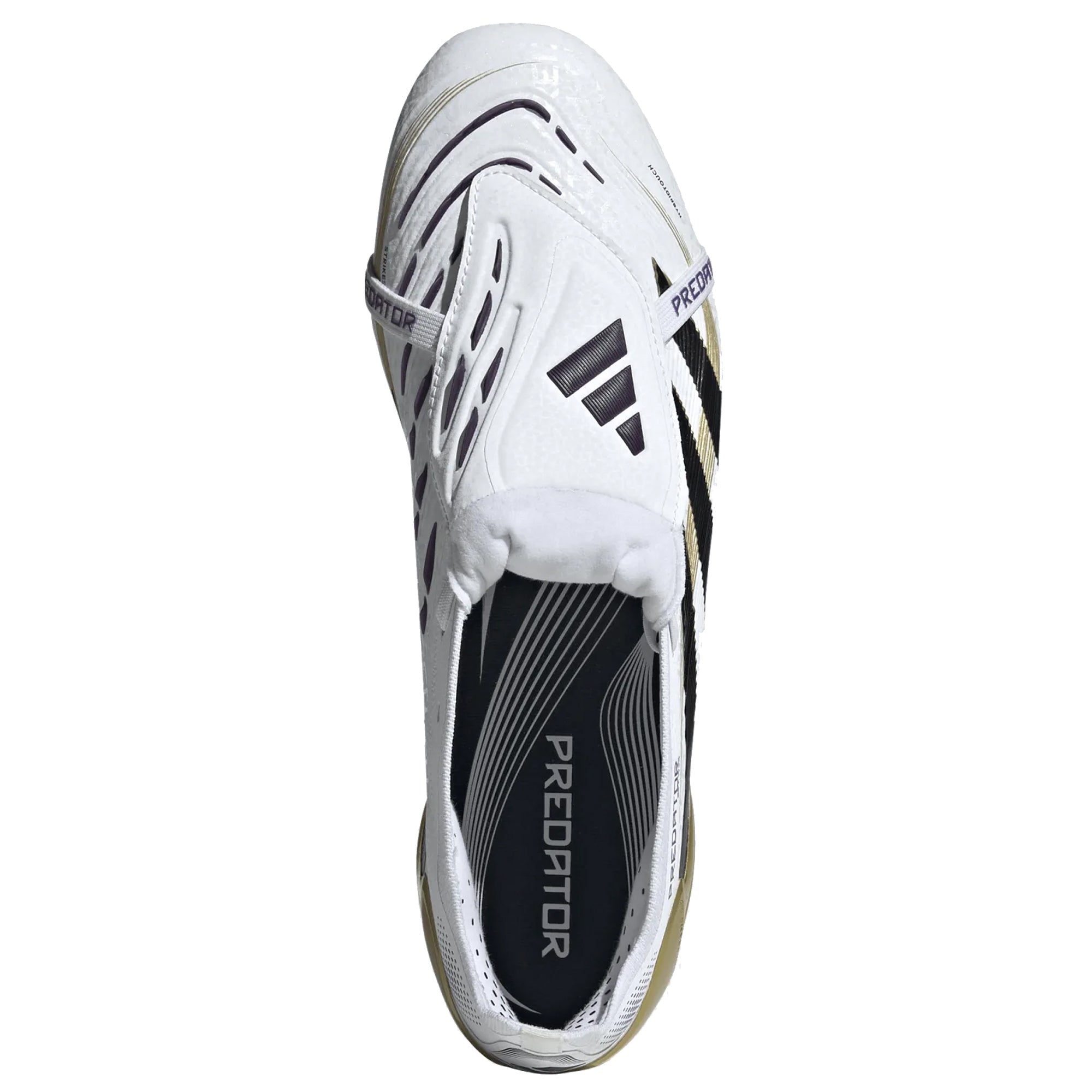 adidas Predator Elite FT Fold Tongue FG Soccer Cleats (White/Black