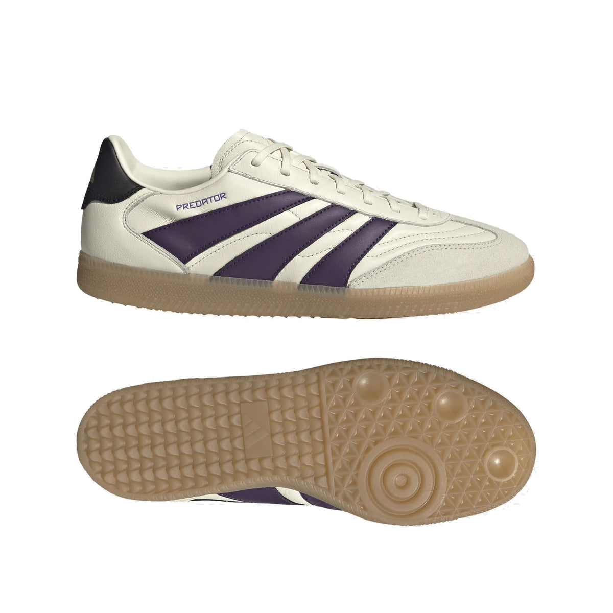 adidas Predator Freestyle Indoor IC Soccer Shoes (Ivory/Plum/Gold Metallic)