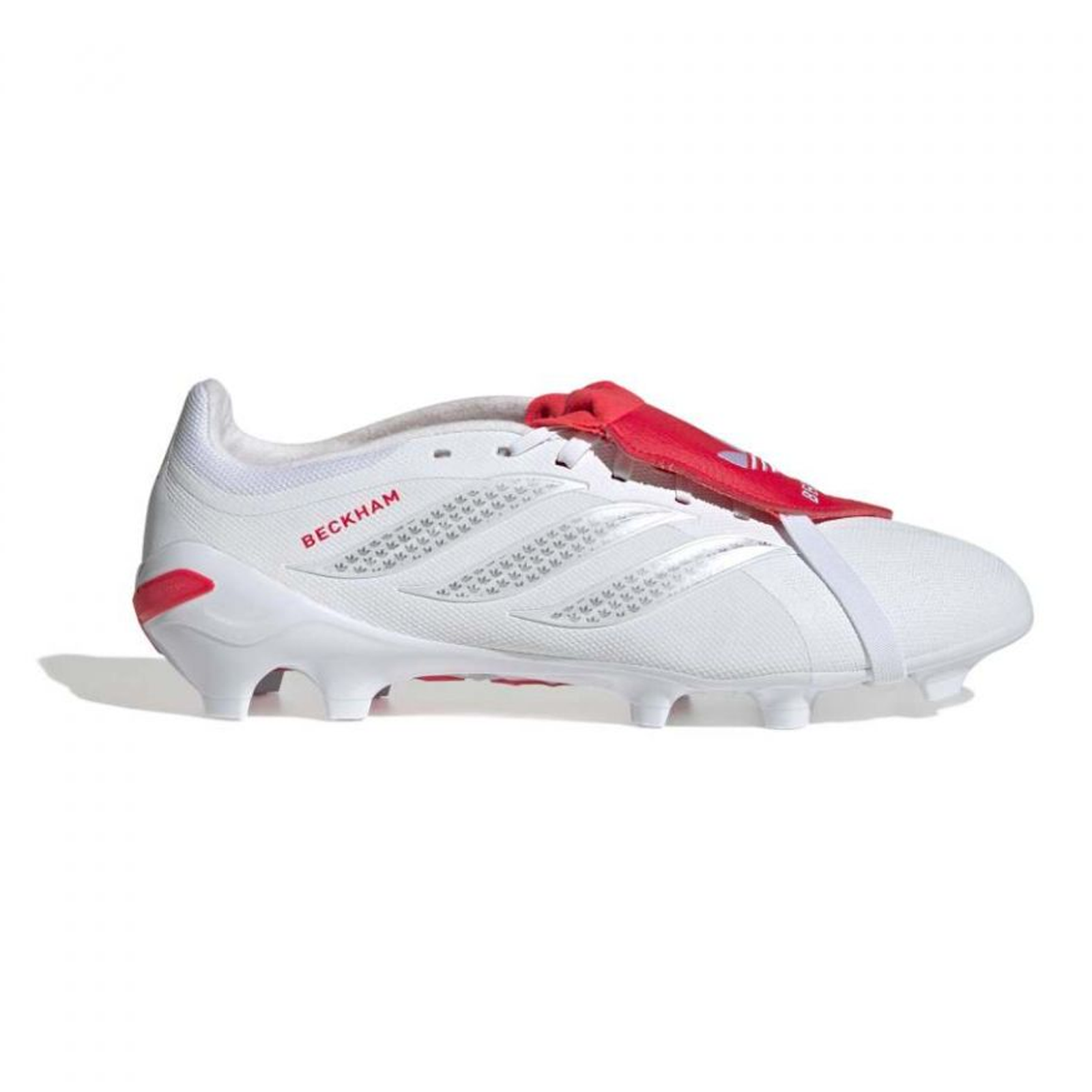 adidas Predator League FT David Beckham Firm Ground Soccer Cleats (White/Lucid Red)