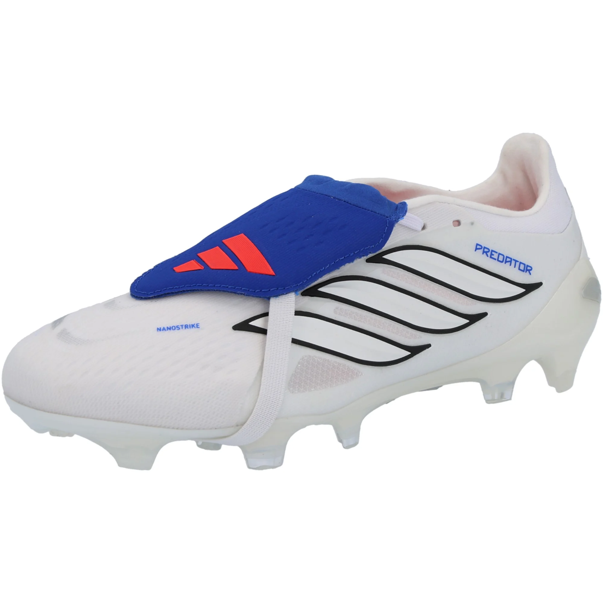 adidas Predator Pro FT FG Soccer Cleats – White/Zero Metallic/Royal Blue