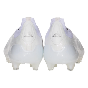 adidas Predator 24 Elite Laceless FG Soccer Cleats (White/Silver Metallic)