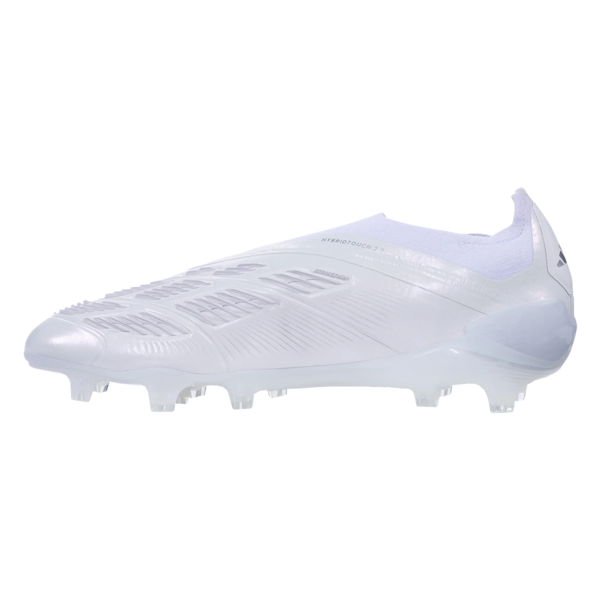 adidas Predator 24 Elite Laceless Firm Ground Soccer Cleats (White/Sil ...