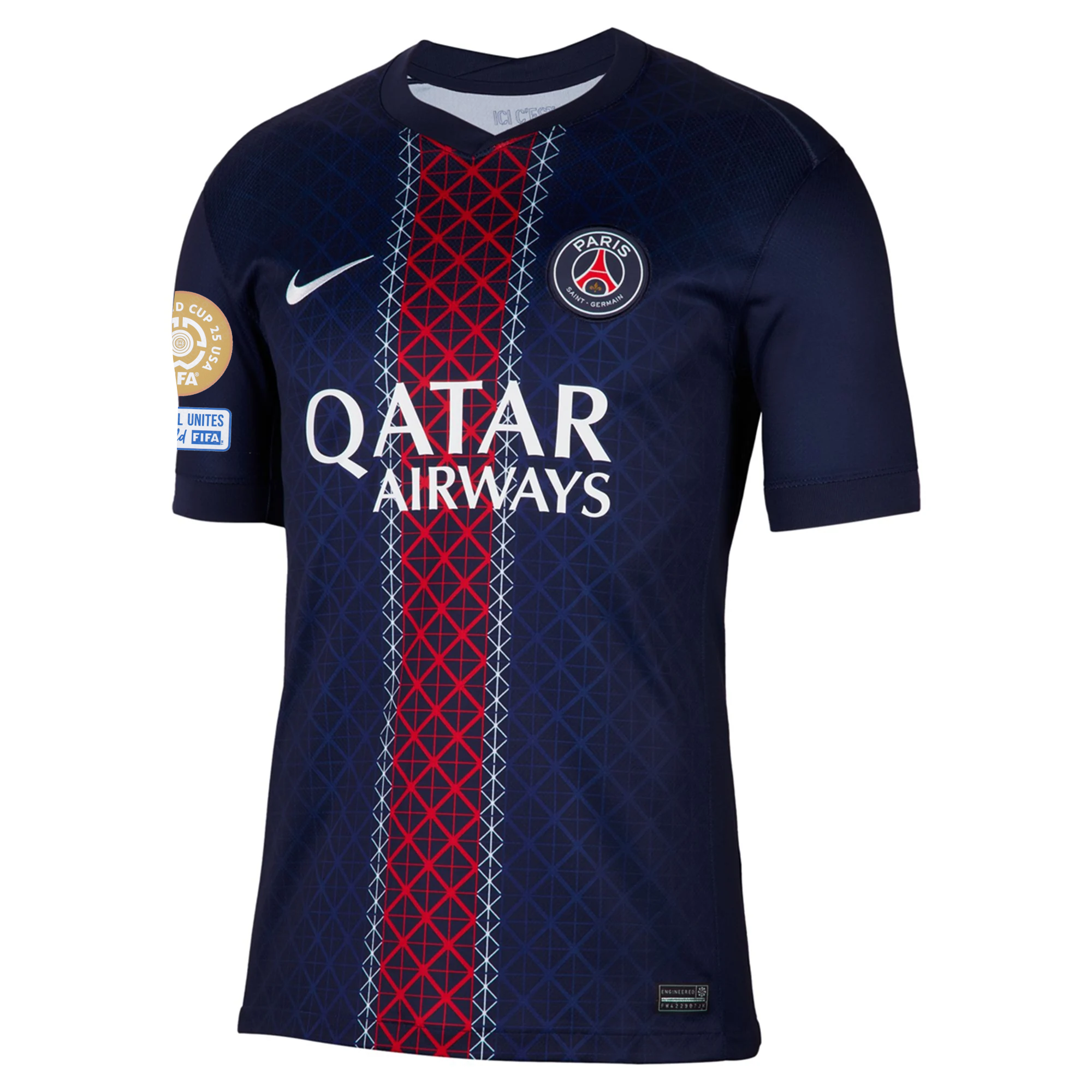 Nike Paris Saint-Germain Home Jersey w/ Club World Cup Patches 25/26 (Midnight Navy/Red/White)