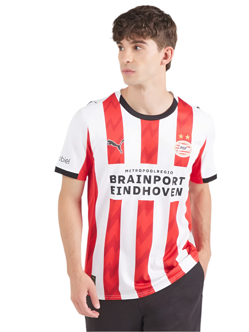 Puma PSV Eindhoven 25/26 Home Jersey (White/Red) - SOCCERWEARHOUSE.COM