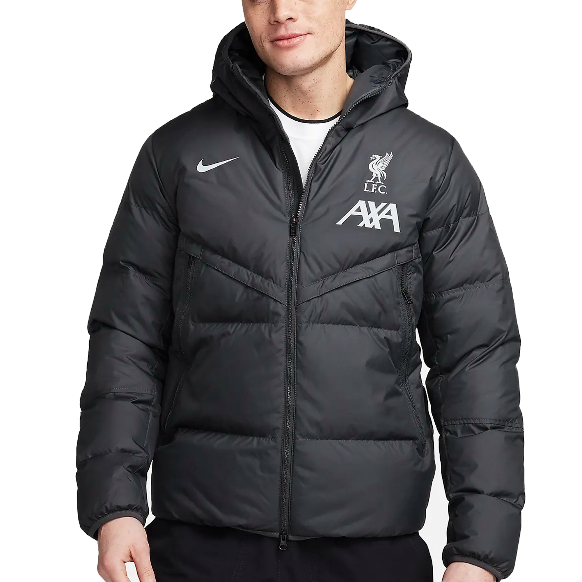 Nike Liverpool Storm Fit Puffer Jacket 23 24 Anthracite Wolf Grey