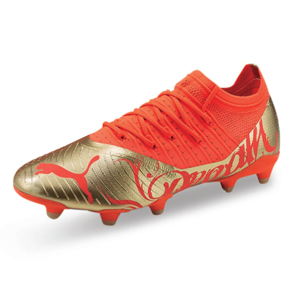 Botas de fútbol Puma Future Z 2.4 Neymar Jr FG/AG (Coral ardiente/Oro)