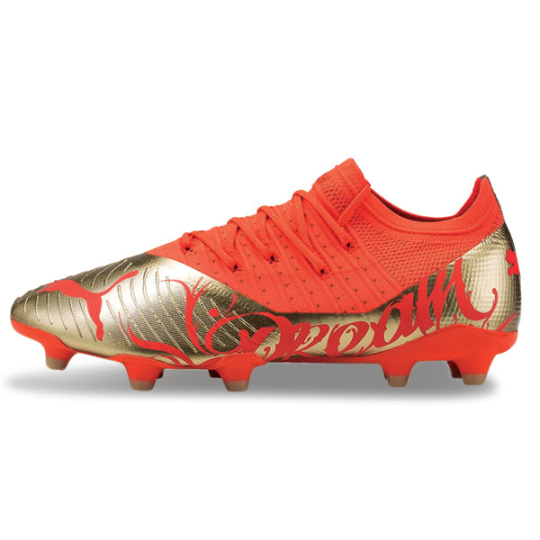 Botas de fútbol Puma Future Z 2.4 Neymar Jr FG/AG (Coral ardiente/Oro)