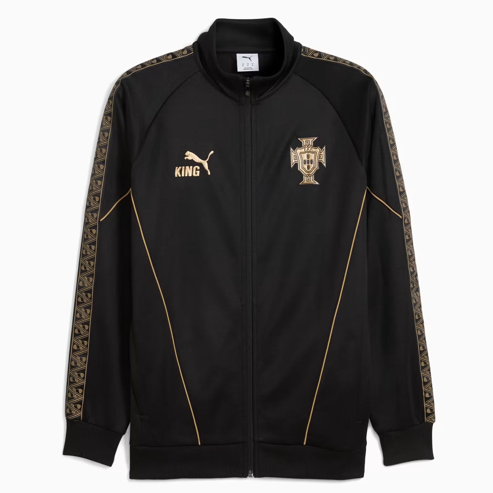 PUMA Men's Portugal Special Edition King Anthem Jacket (Black/Gold)
