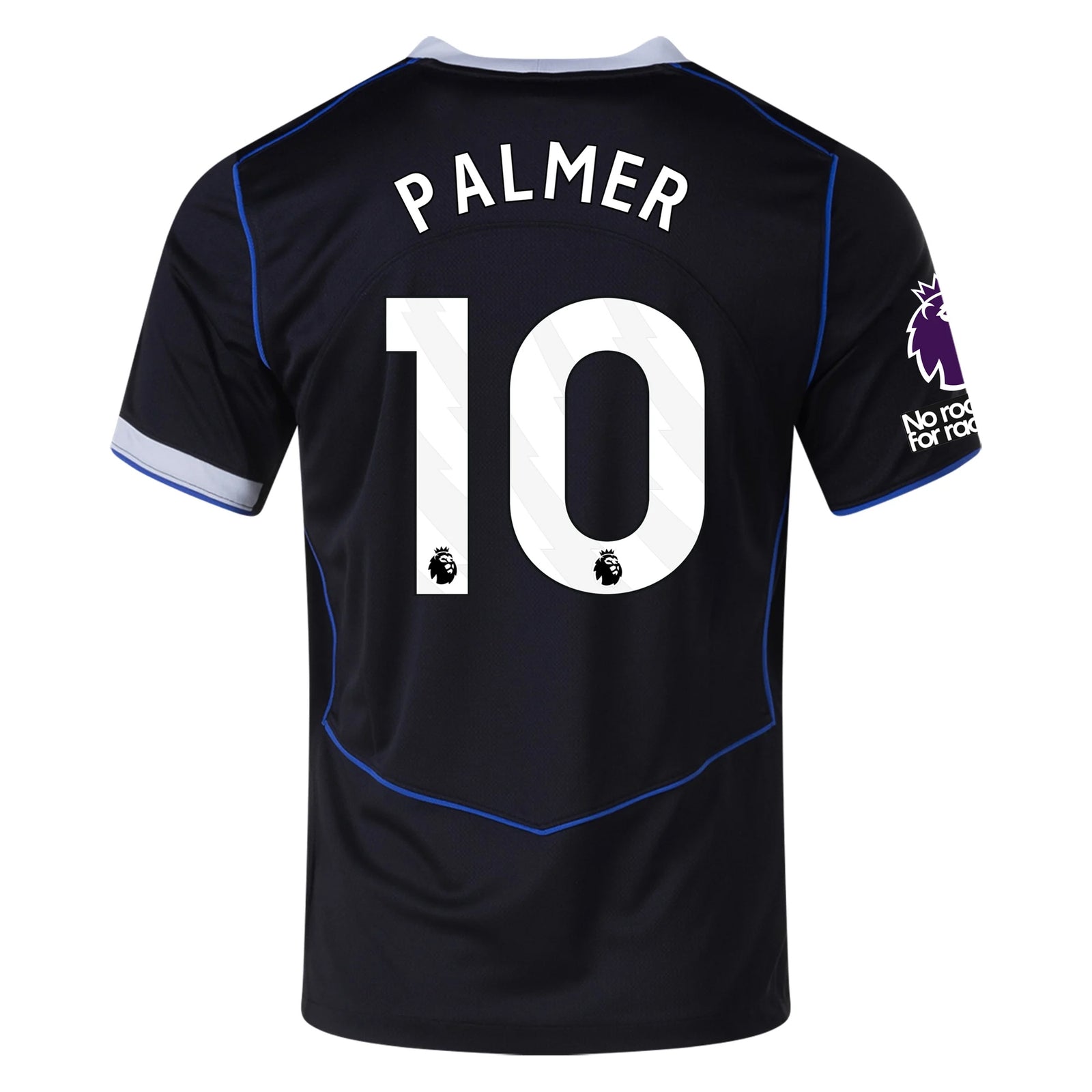 Nike Cole Palmer Chelsea T90 Third Jersey w/ EPL + NRFR + CWCC Patch 25/26 (Black/Silver)