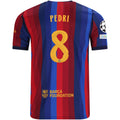 Nike Mens FC Barcelona Pedro González Home Jersey w/ Champions League Patches 26/27 (Deep Garnet/Blue Void)
