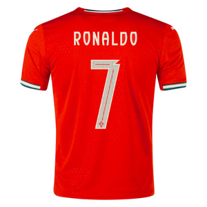 Puma Portugal Cristiano Ronaldo Authentic Home Jersey 25/26 (Sport Red/Sugared Almond)