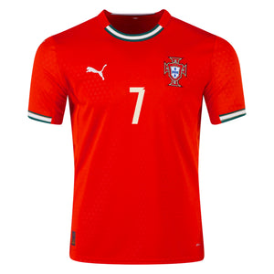 Puma Portugal Cristiano Ronaldo Authentic Home Jersey 25/26 (Sport Red/Sugared Almond)