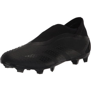 adidas Predator Accuracy.3 LL Laceless Firm Ground Soccer Cleats (Core Black/Core Black)