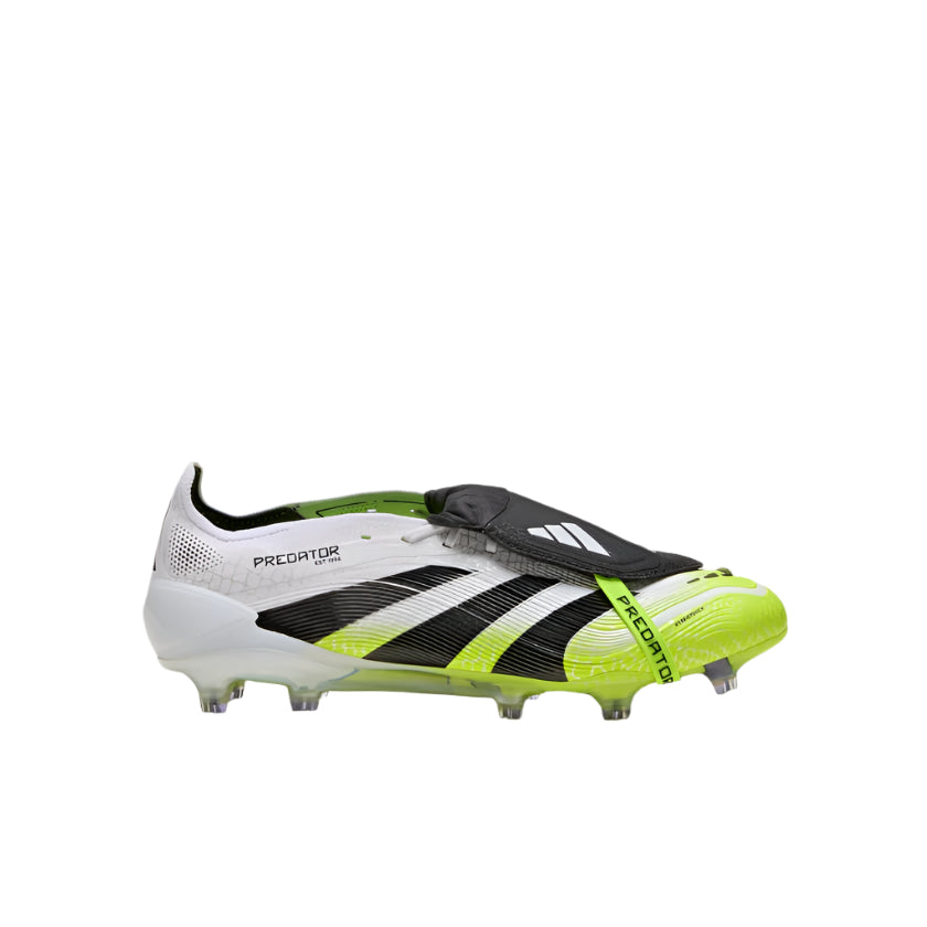 adidas Predator Elite Firm Ground Soccer Cleats (White/Black/Lucid Lemon)