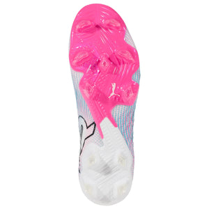 PUMA Future 7 Ultimate FG/AG Soccer Cleats (White/Black/Poison Pink)