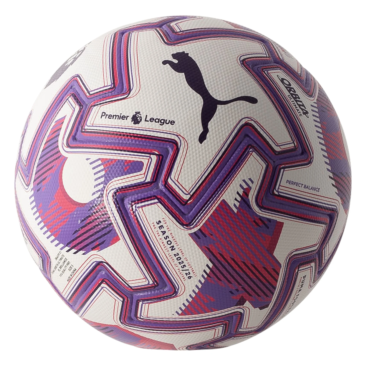 Puma Premier League Orbita Ultimate Brilliance Official Match Ball 25/26 (White/Multi Color)