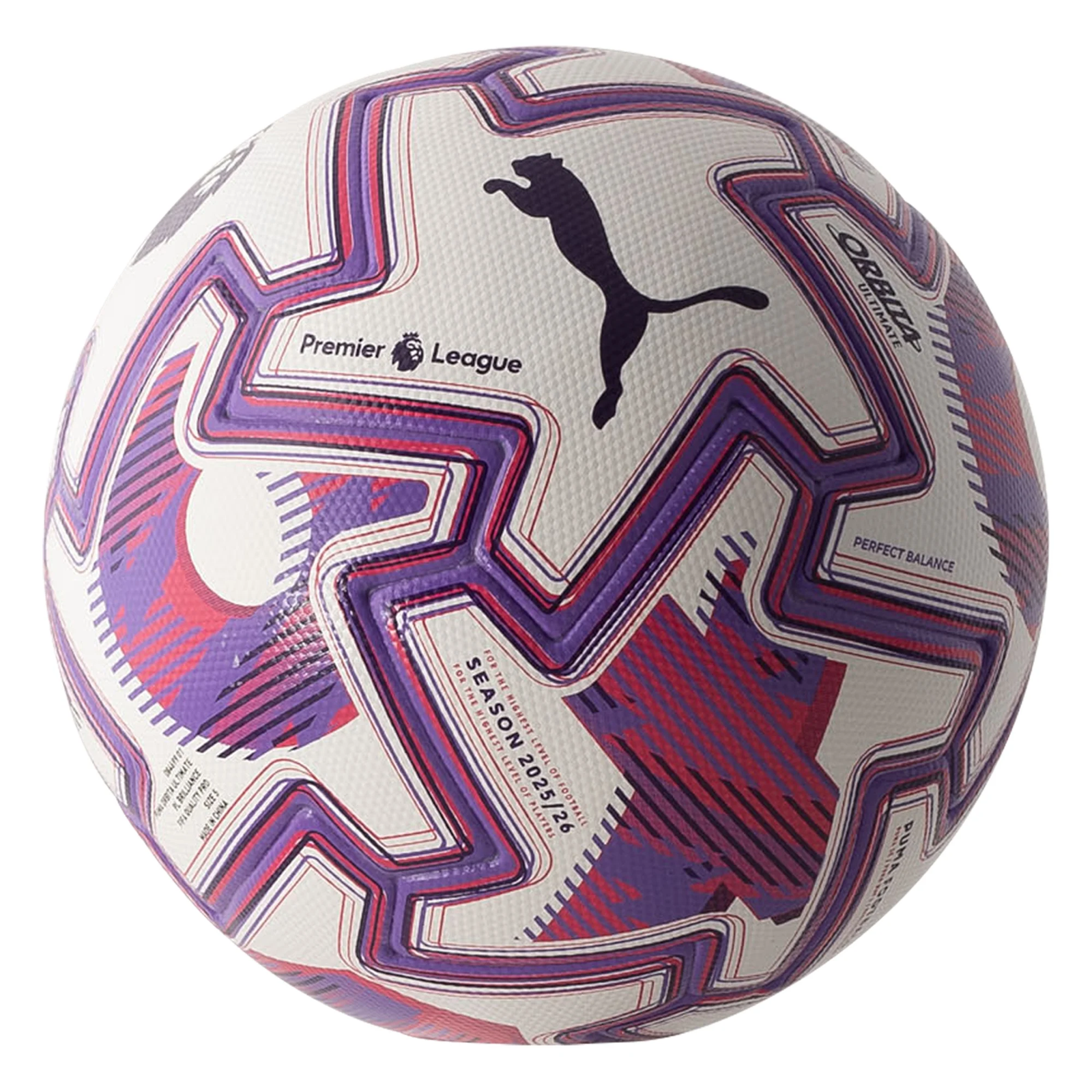 Puma Premier League Orbita Ultimate Brilliance Official Match Ball 25/26 (White/Multi Color)