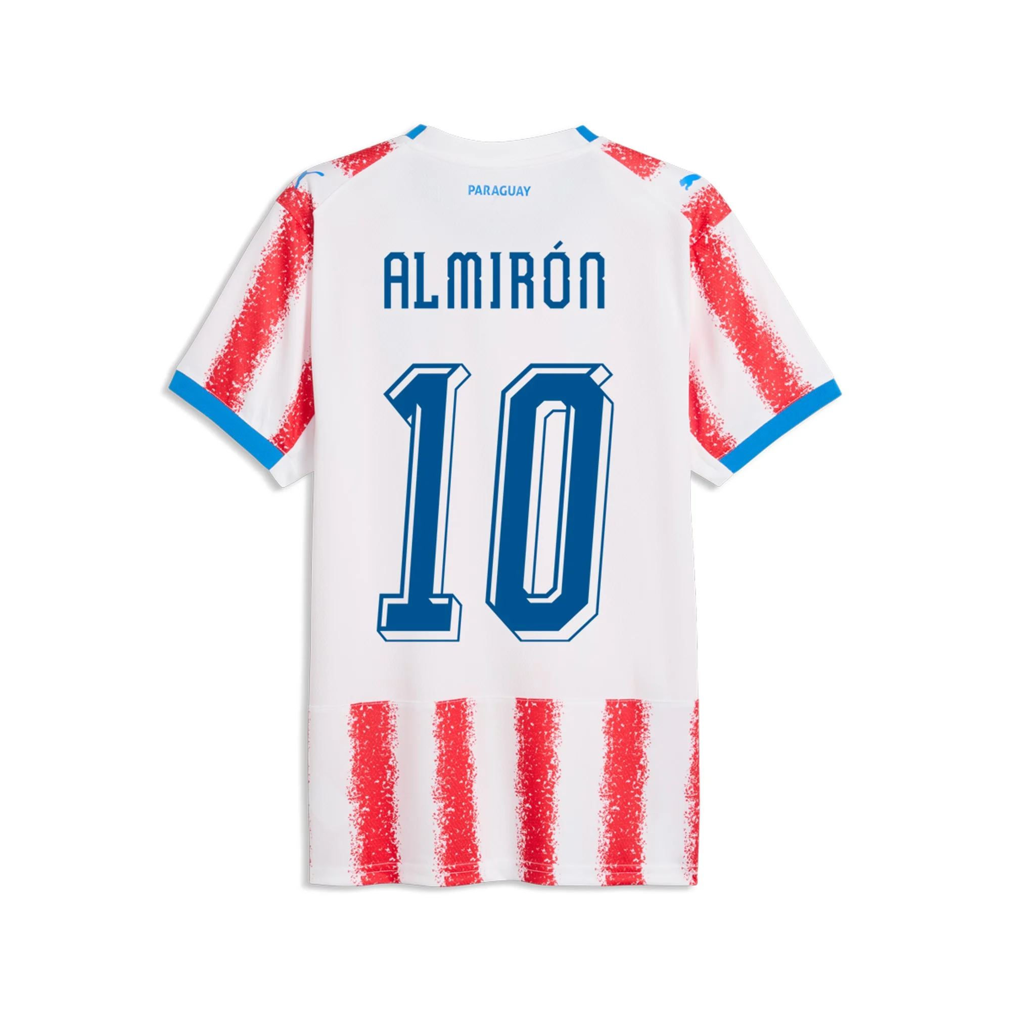 Puma Mens Paraguay Miguel Almiron Home Jersey 2026 (Puma Red/White)